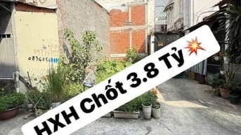 Bán Đất góc 2MT hẻm 5m đường Tây Thạnh, Tân Phú, DT 4x10, giá 3,8 tỷ