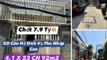 Bán nhà hẻm 277 Trường Chinh, p14, Tân Bình, DT 4.1x23m, giá 7.9 tỷ