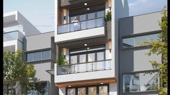 BÁN NHÀ XÃ PHƯỚC KIỂN 1 TRỆT 1 LỬNG 3 LẦU 4 PN 5 TOLET 