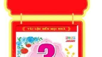 Mẫu lịch bloc cá vàng năm 2026