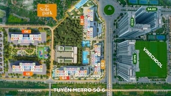 Căn hộ 43m² 1 PN Sola Park Imperia Smart City Q.Nam Từ Liêm