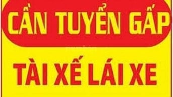 Cần tuyển tài xế xe gia đình, kinh nghiệm 5 năm. Ko vướng bận gia đình