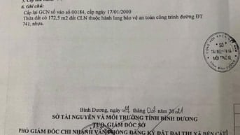 Chính chủ bán đất Mặt Tiền Đường DT 741, Thị Xã Bến Cát, Bình Dương