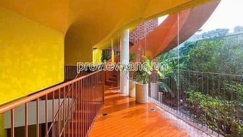 Bán biệt thự Trần Não Quận 2, 2 mặt tiền, ven sông, 407m2 đất, 3 tầng