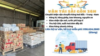 Vận chuyển hàng hóa 24h - 2 chiều Bắc Trung Nam