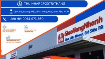 GIAO HÀNG NHANH CẦN GẤP 100 TÀI XẾ XE 1T9
