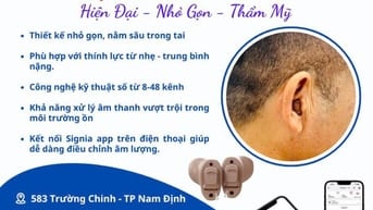 Máy trợ thính đeo trong tai thẩm mỹ CIC