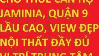Cho thuê căn hộ Jamina đường Song Hành, Quận 9, lầu cao, đủ nội thất