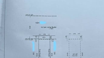 Bán nhà hẻm đẹp 3m cách hẻm 7m 1 căn có hẻm sau ,Lạc Long Quân ,5.1 tỷ
