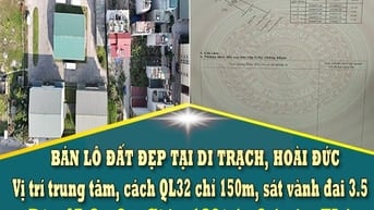 BÁN LÔ ĐẤT ĐẸP CÓ 1-0-2 TẠI HOÀI ĐỨC - MUA LÀ THẮNG