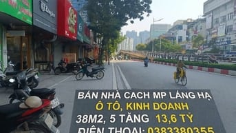 BÁN NHÀ PHỐ LÁNG HẠ, CÁCH PHỐ 5M. Ô TÔ, KINH DOANH