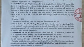 CÔNG TY ĐẤU GIÁ HỢP DANH SỐ 1 QUỐC GIA THÔNG BÁO BÁN ĐẤU GIÁ TÀI SẢN
