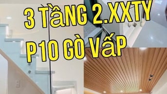 Nhà bán Gò Vấp Phường 10 Quang Trung. - DT: 3m x 6.5m. Sổ riêng DTCN 1