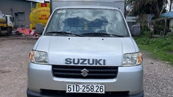 Tải SUZUKI Pro 580 kg  đời 2017 màu bạc thùng inox kín cửa hông xe Zin
