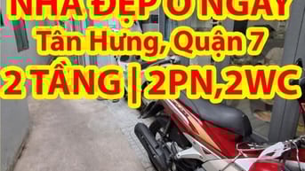Nhà đẹp Q7 – 2 PN, 2 WC, gần chợ – BV – TT thương mại – giá 3,5tỷ (TL)