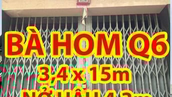 Nhà cấp 4 nở hậu đẹp Bà Hom – Q.6 – Sổ riêng, 57m² – 3PN – Giá 3,9 tỷ