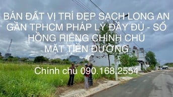 BÁN ĐẤT MẶT TIỀN PHƯỚC VÂN CẦN ĐƯỚC LONG AN GẦN TPHCM VÀNH ĐAI 4 600m