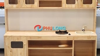 TỦ BẾP MẦM NON PL2552B – CHO TRẺ HÓA THÂN THÀNH “ĐẦU BẾP NHÍ”