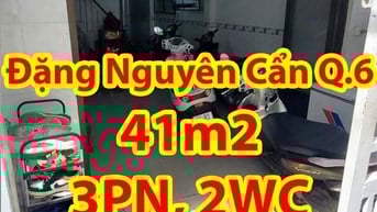 Nhà Q6 gần MT Đặng Nguyên Cẩn – 3PN – 2 tầng – 41m² – giá 3,95 tỷ (TL)