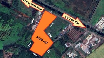 Cho thuê mặt bằng đường Kênh 9 KCN Lê Minh Xuân giá cực rẻ cho đầu tư.
