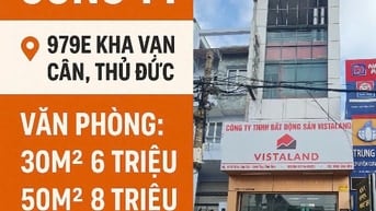 Cho thuê văn phòng 979E Kha Vạn Cân, Thủ Đức.