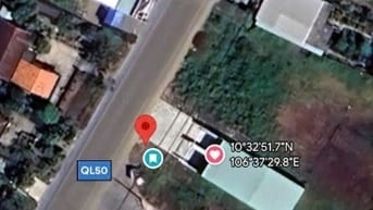 BÁN LÔ GÓC MẶT TIỀN QL50 – CÁCH CHỢ TRẠM CHỈ 100M