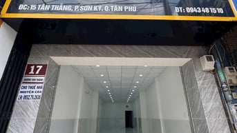 CHO THUÊ NHÀ MẶT TIỀN ĐƯỜNG TÂN THẮNG , NGAY AEON TÂN PHÚ 