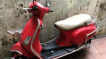Bán xe LX 125cc cũ, mầu đỏ, nhập khẩu Ý