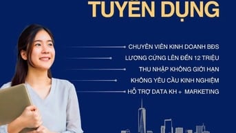 Cần tuyển sale bất động sản lương cứng 