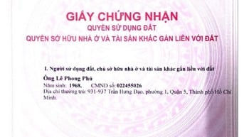 Bán đất thổ cư sổ đỏ 61 m2 Hiệp Thành Quận 12 - 3,75 tỷ
