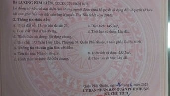 Bán nhà số 173 Trần Huy Liệu, Phường 8, Quận Phú Nhuận