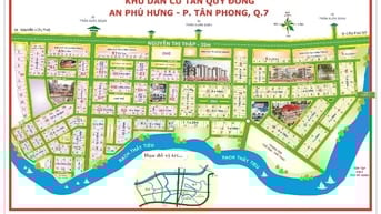 Đất biệt thự vị trí đẹp view Sông đối diện Phú Mỹ Hưng 140m2 