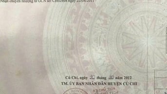Cần gửi bán 314m2 có thổ cư, Tân Thông Hội , Giá 870tr – Cách QL22 200