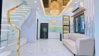 BÁN NHÀ HUỲNH TẤN PHÁT HẺM RỘNG 4M .FULL NỘI THẤT.