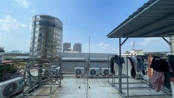 Toà nhà CHDV hầm và 4 tầng mặt đường Lê Thị Chợ Quận 7. Có 23p. 21 tỷ