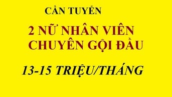 CỬA HÀNG CHUYÊN TÓC NAM CẦN TUYỂN 2 NỮ NHÂN VIÊN GỘI ĐẦU