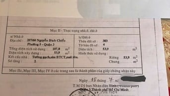 BÁN NHÀ GÓC 2 MẶT HẺM XE HƠI – VỊ TRÍ VÀNG TRUNG TÂM QUẬN 3