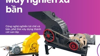 Máy xử lý xà bần , gạch ngói vỡ