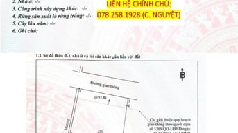 Bán đất có nhà, 2 mặt tiền – gần QL1A – Trung Hòa, Trảng Bom – 2.641m²