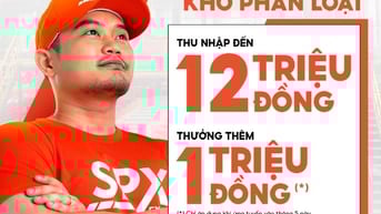 BD - Tuyến gấp 20 NV kho (Xử lý hàng hóa Shopee) - TN 12tr/tháng