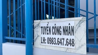 Cần Tuyển 5 công nhân Nam (0777164323)