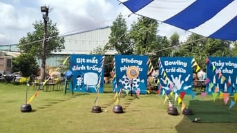 cung cấp gian hàng trò chơi kết hợp teambuilding