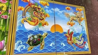 Tranh gạch 3d long lân quy phụng - C44