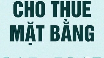 CHO THUÊ MẶT BẰNG TRỆT, ĐƯỜNG TRƯƠNG ĐỊNH, TRUNG TÂM QUẬN 1