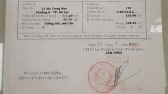 Bán đất trung tâm Đà Lạt, đường Ma Trang Sơn, P5, Lô góc 2 mặt tiền đư
