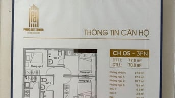 Bán gấp chung cư căn góc 3pn, mặt tiền đường, gần chợ, giá cực tốt