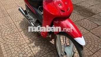 honda wave A màu đỏ- lốc máy đen