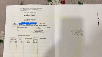 Bán lô đất mặt tiền đường 86(nhựa)xã Tân Phú Trung,Củ Chi,TPHCM