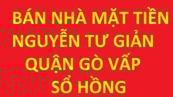 Bán Nhà Mặt Tiền Nguyễn Tư Giản, Gò Vấp – Sổ Hồng Riêng