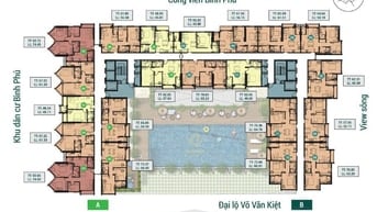 Cần bán căn hộ cao cấp khu Bình Phú Quận 6, DT 67m 2PN, 2WC